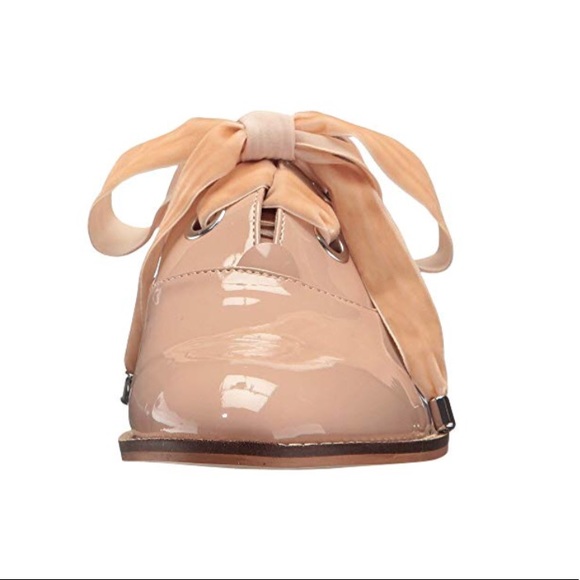 Patent At Ease Blush Lace Oxford Flat - Picture 8 of 8